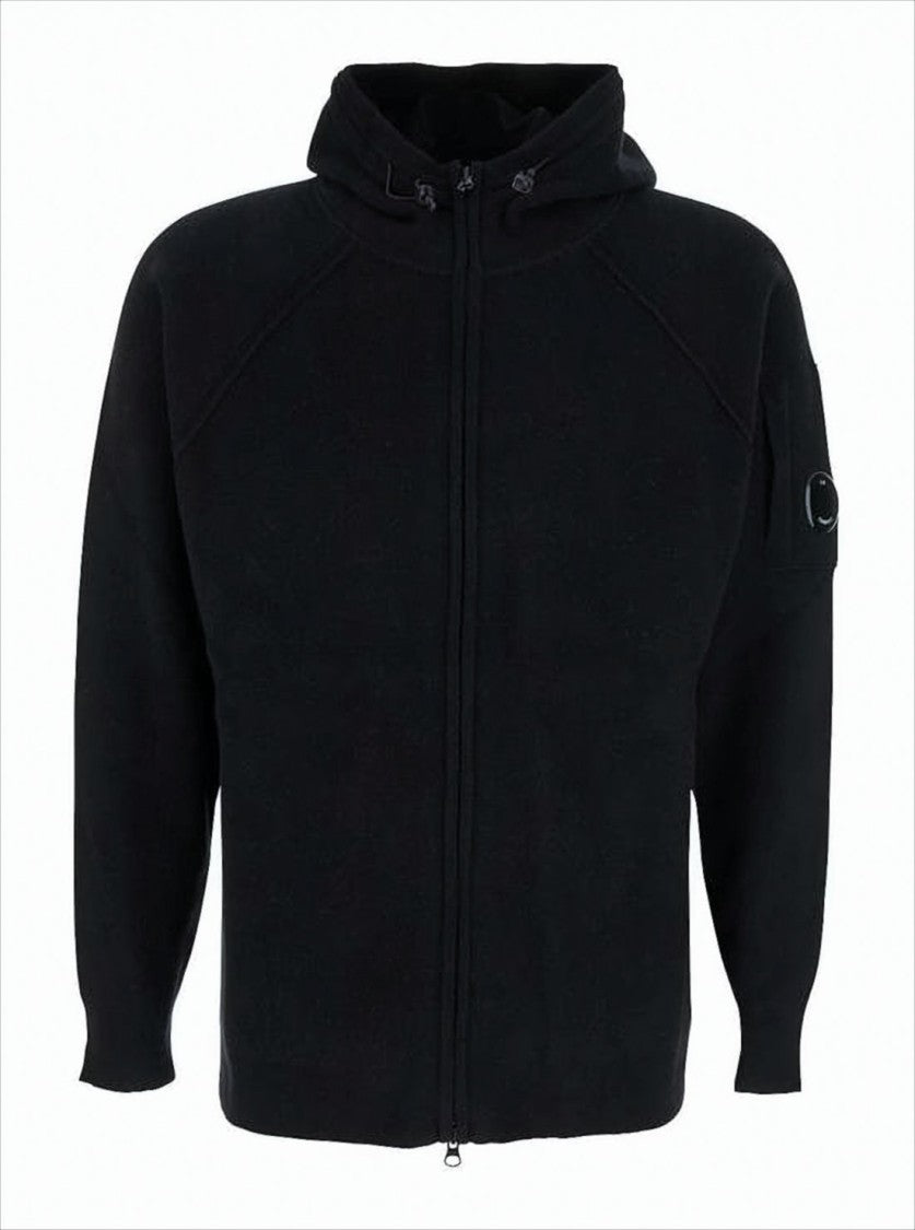 C.P. Company Zip-Up Hoodie With Minimalist Design