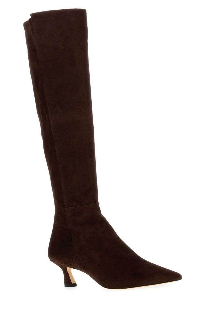 Stuart Weitzman Chocolate Suede Winnie Boots