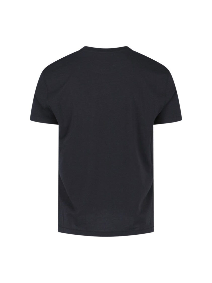 Tom Ford Classic Crew Neck Black T-Shirt With Minimalist Design