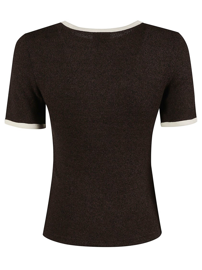 Courrèges Heather Contrast Short-Sleeve T-Shirt