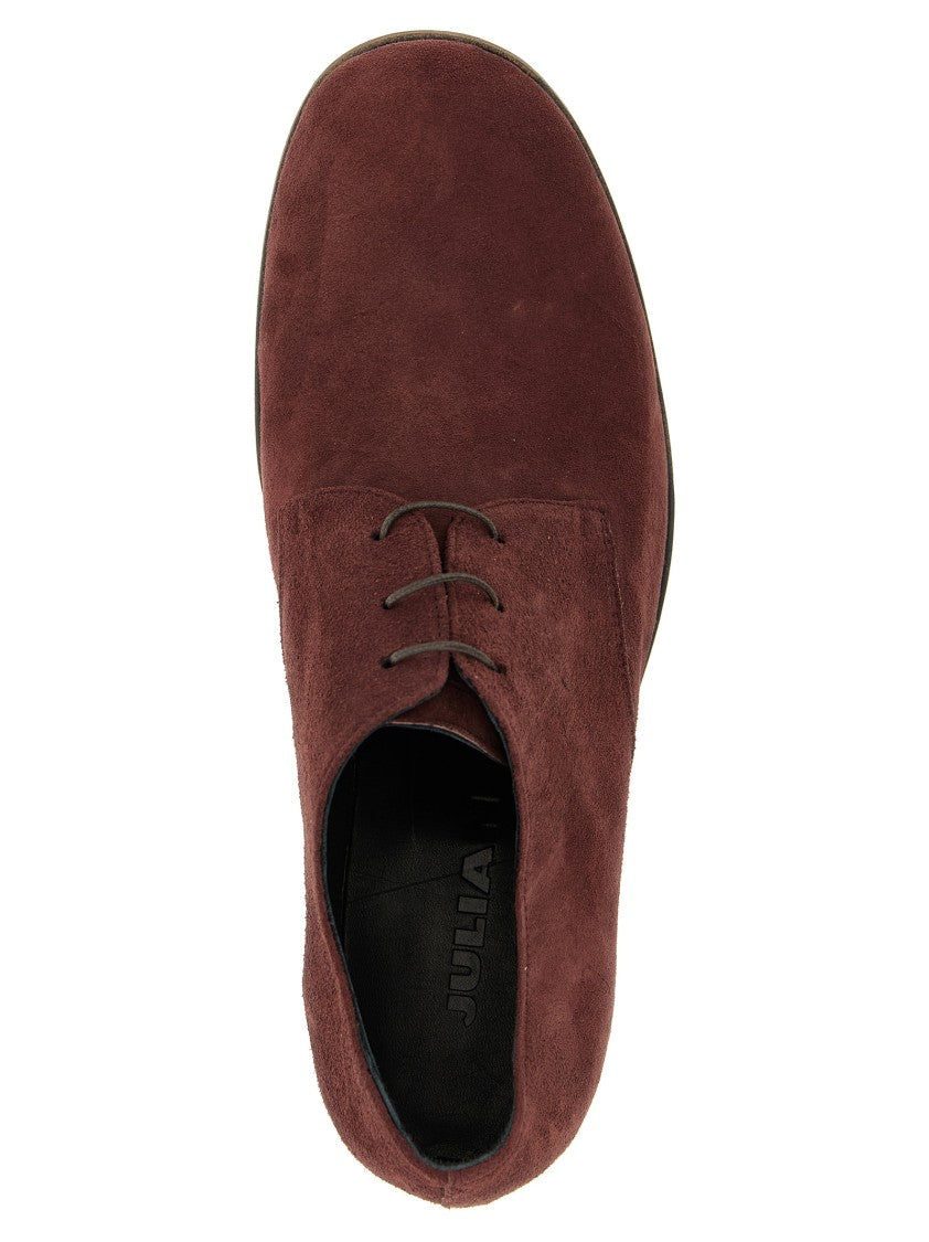 Julian Red Suede Lace-Up Shoes