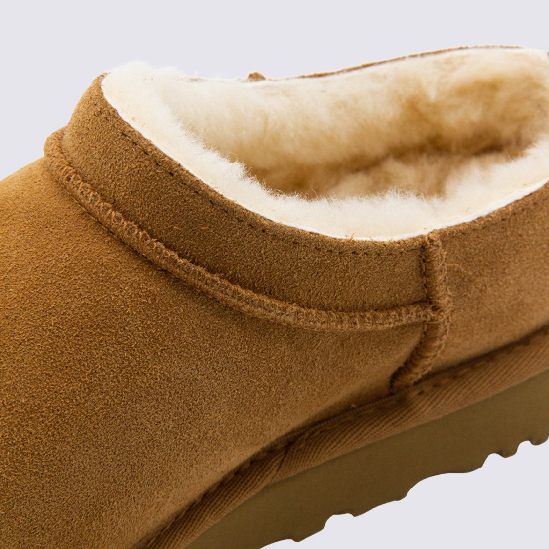 Ugg Low-Cut Slip-On Suede Boots With Plush Lining