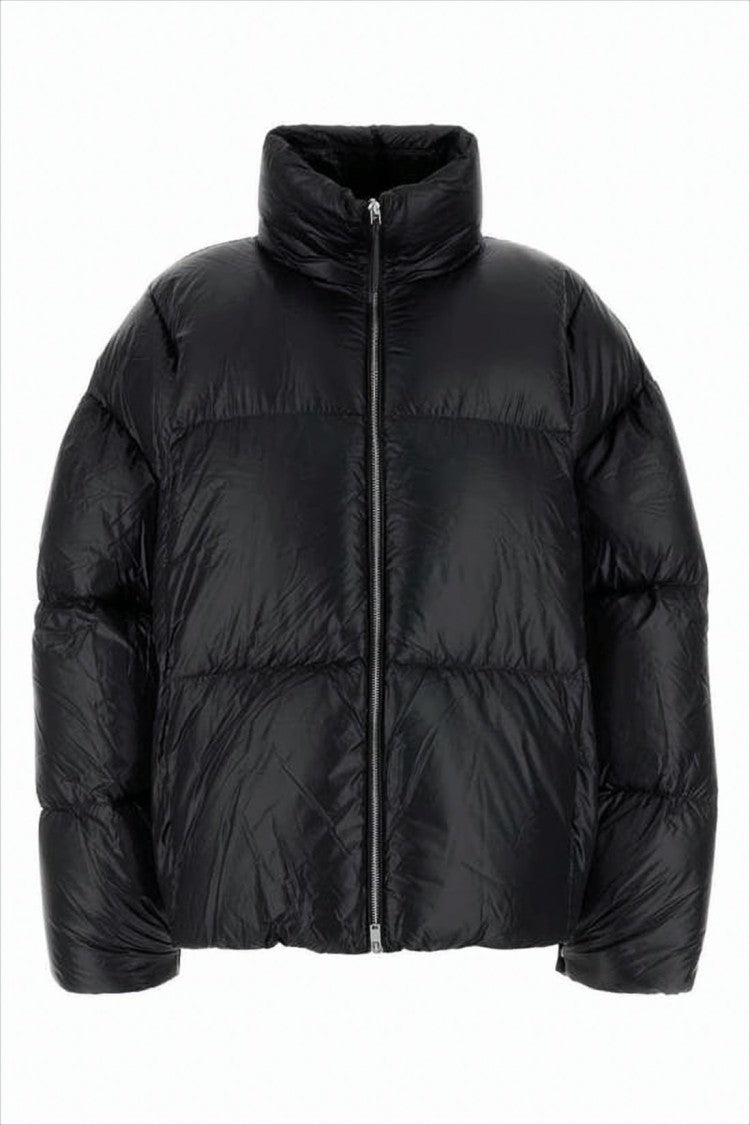 Jil Sander Cropped Puffer Jacket With High Stand Collar