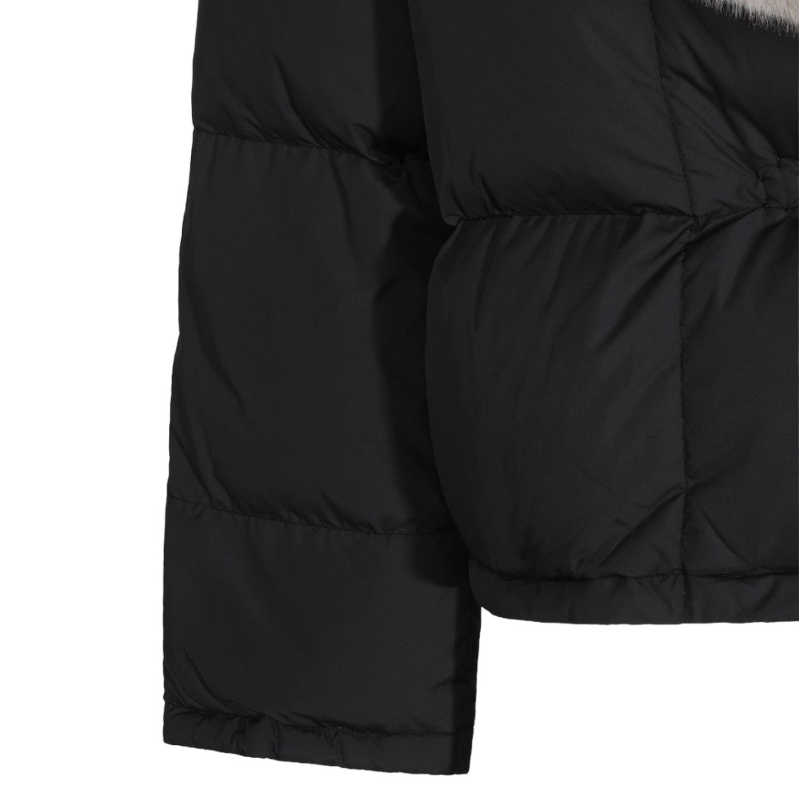 Antonelli Firenze Cropped Plush Fur-Collar Down Jacket