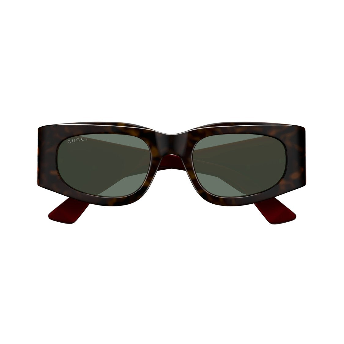 Gucci Gg1664s Rectangular Tortoiseshell Sunglasses