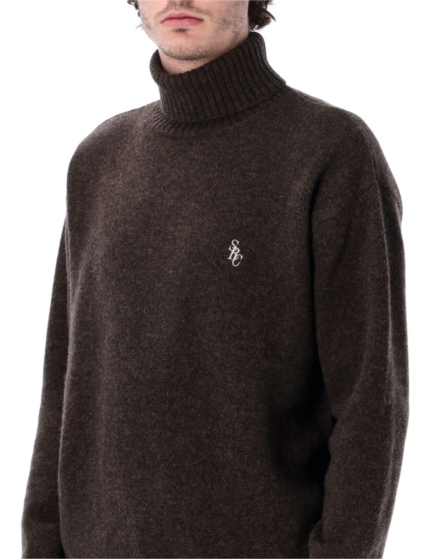 Sporty And Rich Src Oversized Wool Turtleneck Sweater