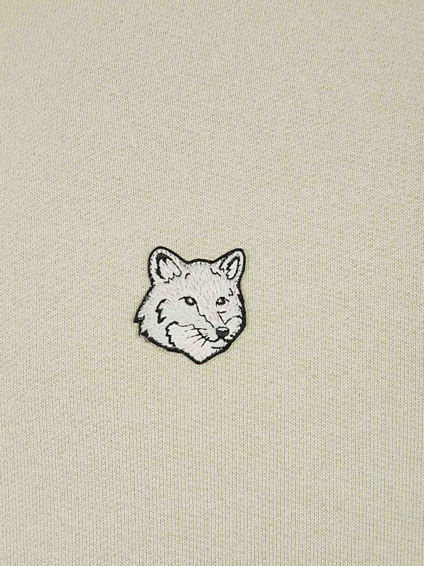 Maison Kitsuné Crewneck Sweatshirt With Embroidered Fox Emblem