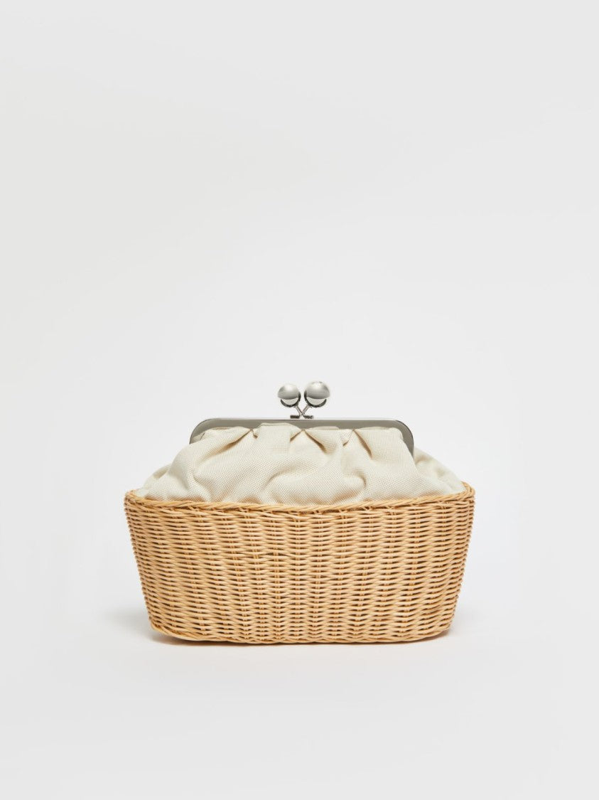 Max Mara Medium Cotton-Linen Clutch Bag