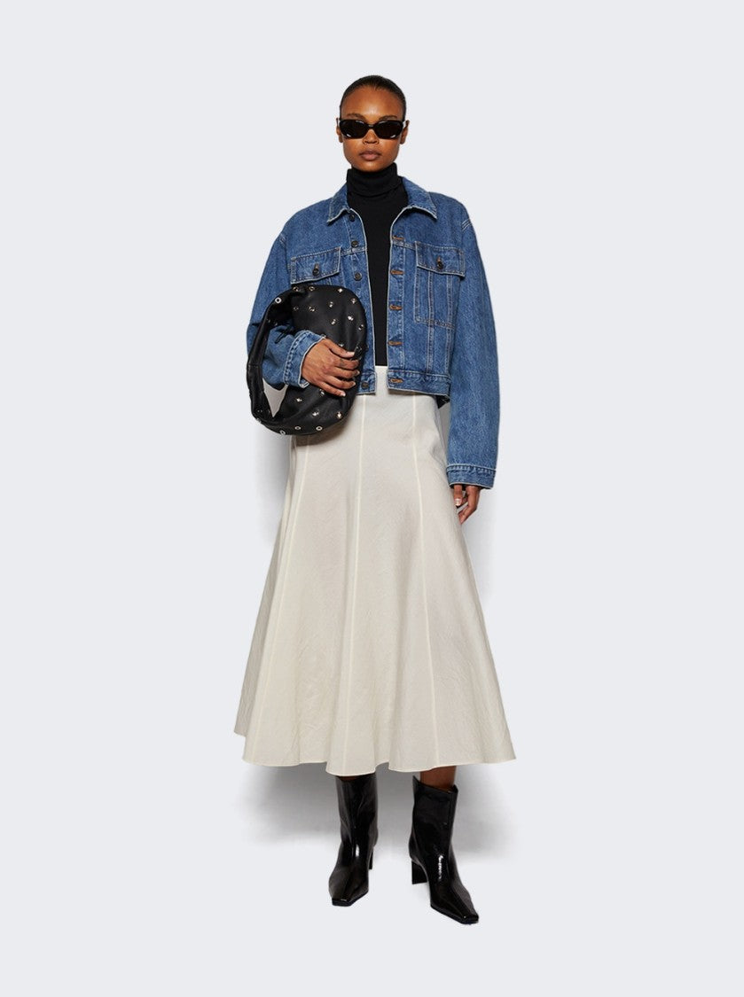 Khaite Olivia Medium Hobo Bag Black Pebbled Leather