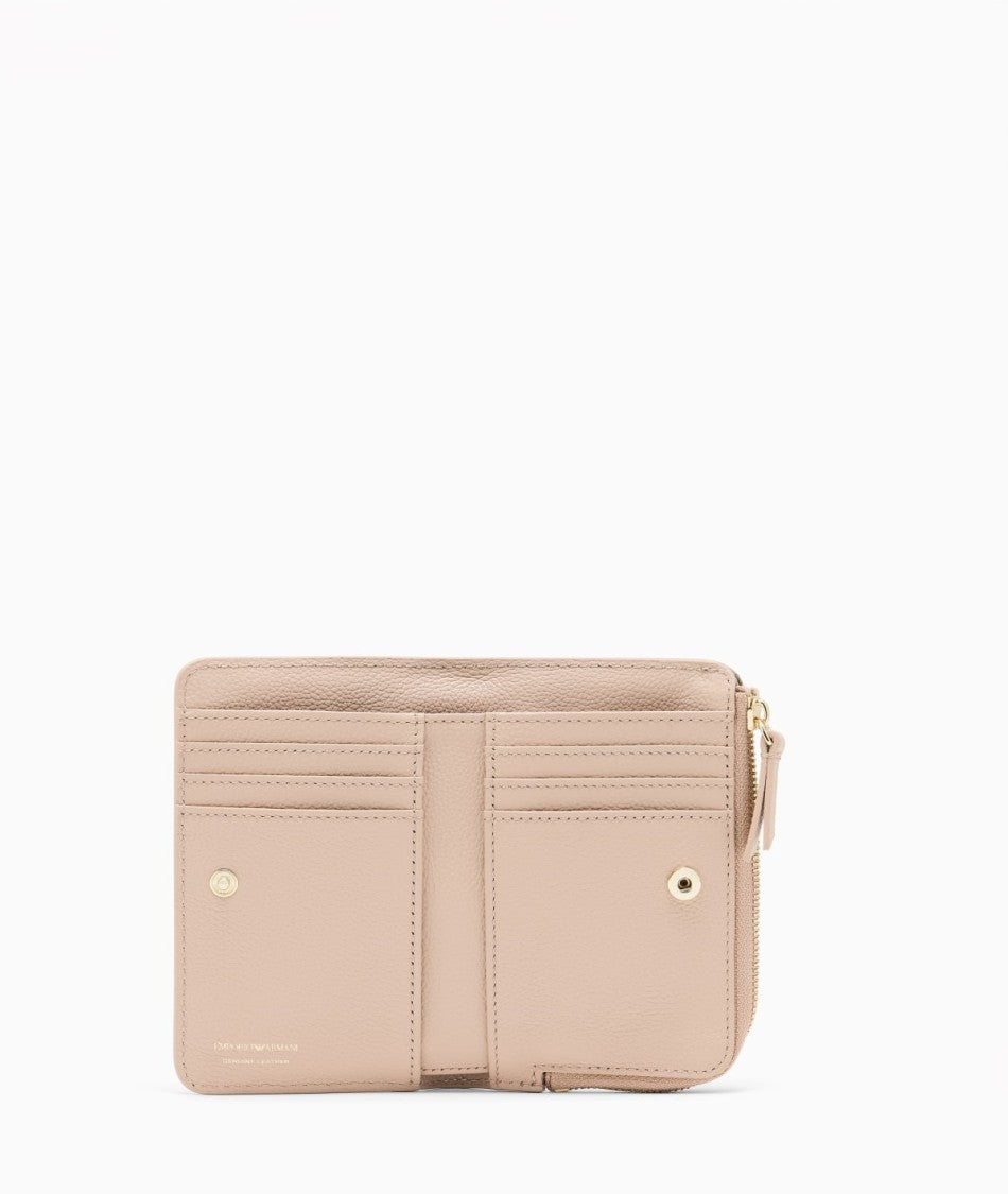 Emporio Armani Deer Print Leather Wallet