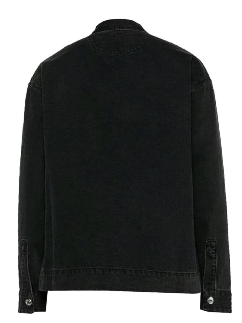 Jacquemus Boxy Cropped Long-Sleeve Shirt With Classic Collar