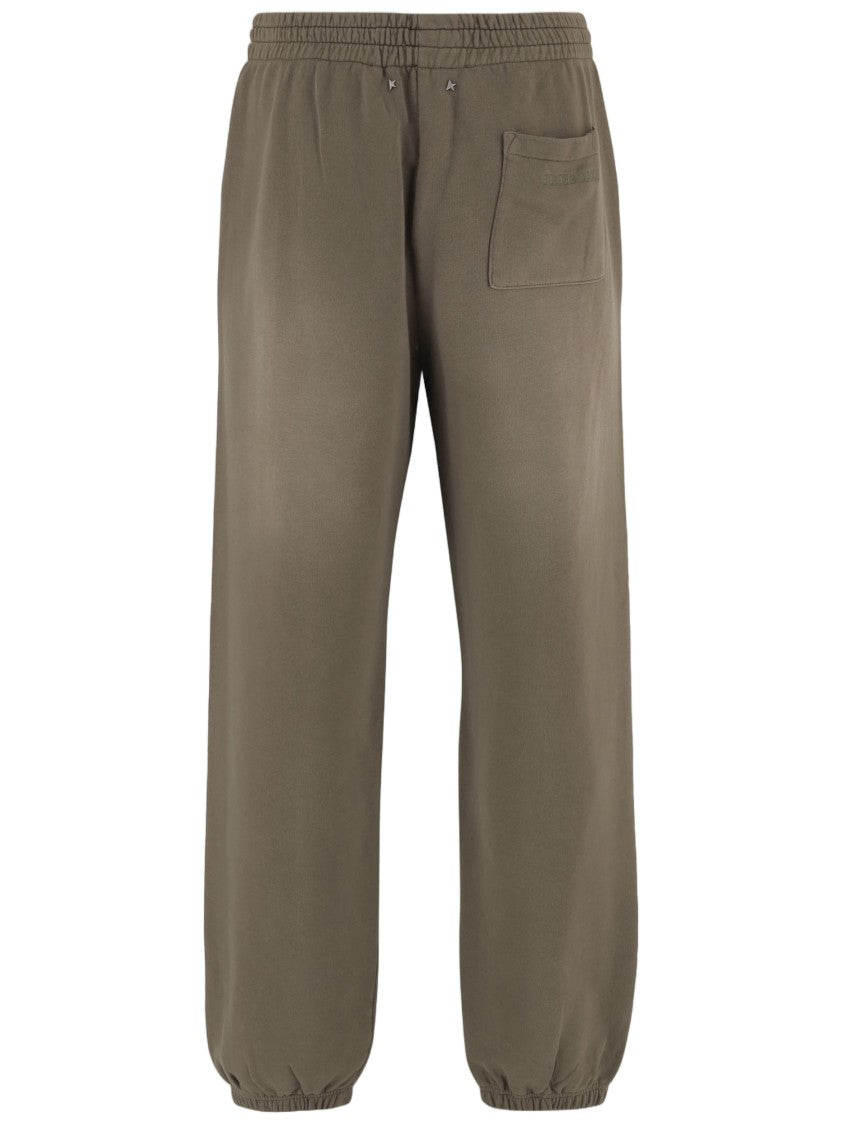 Golden Goose Relaxed-Fit Cotton Trousers With Drawstring Waist
