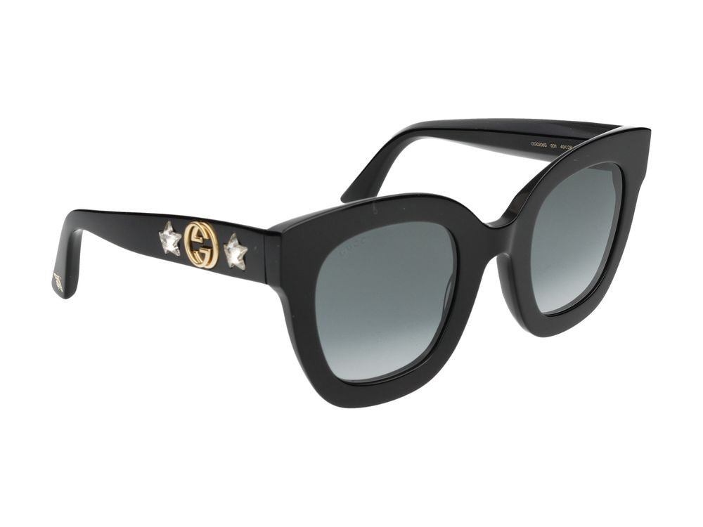 Gucci Sunglasses Gg0208s 001 Black Black Grey 49/28/140