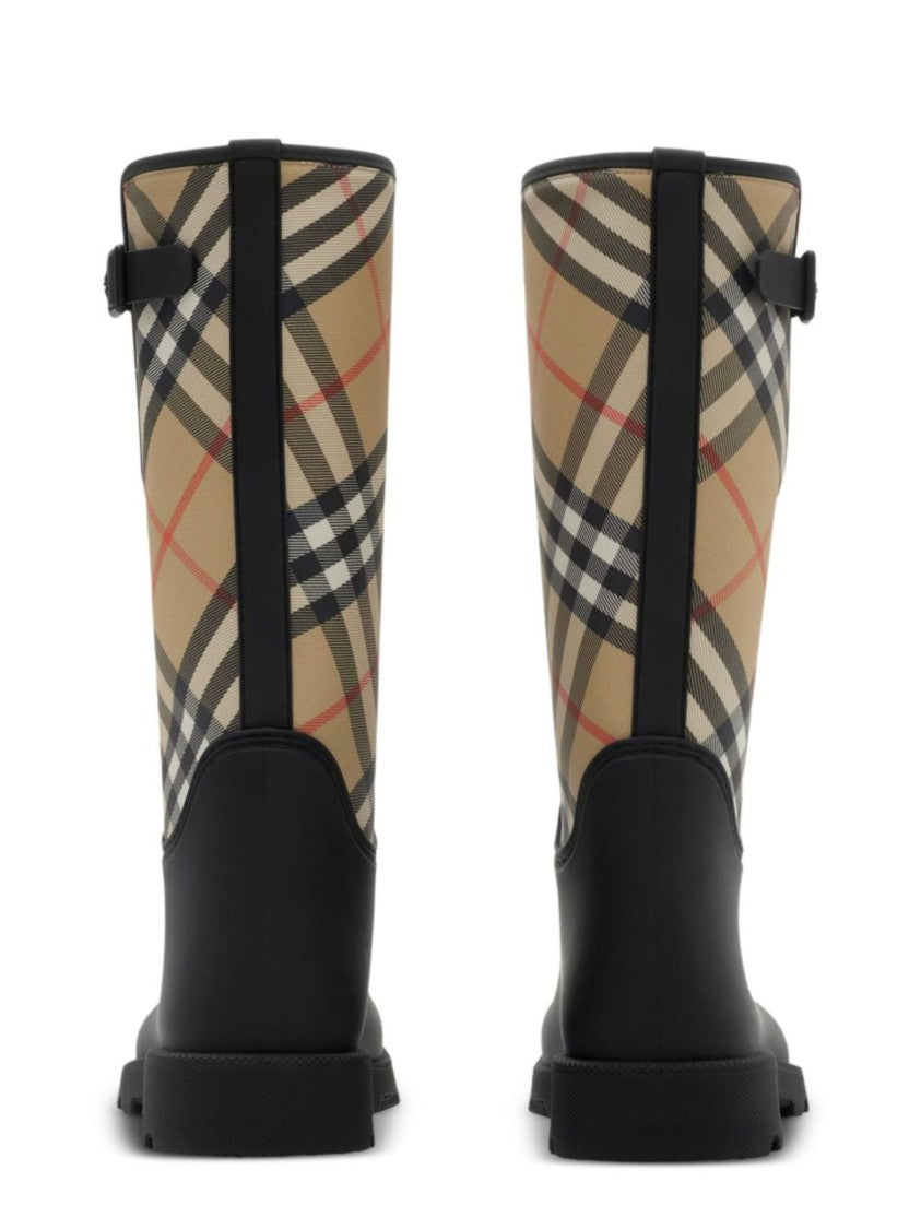 Burberry Rubber-Blend Marsh Stamp Boots