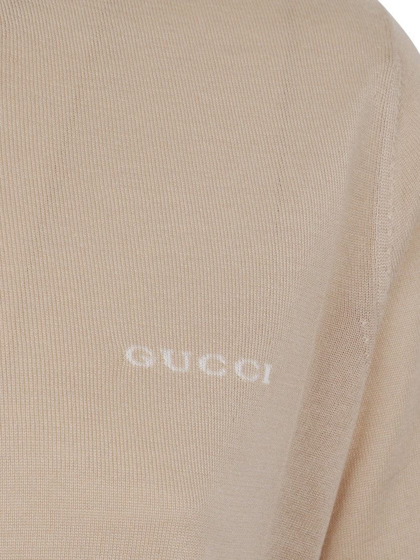 Gucci Cropped Top In Cashmere-Silk Blend