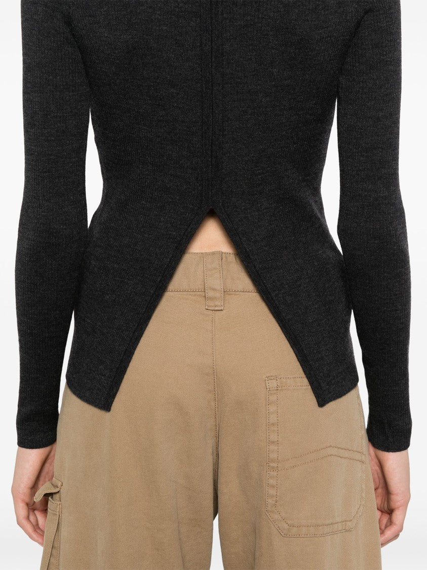 P.A.R.O.S.H. High-Neck Fitted Knitwear