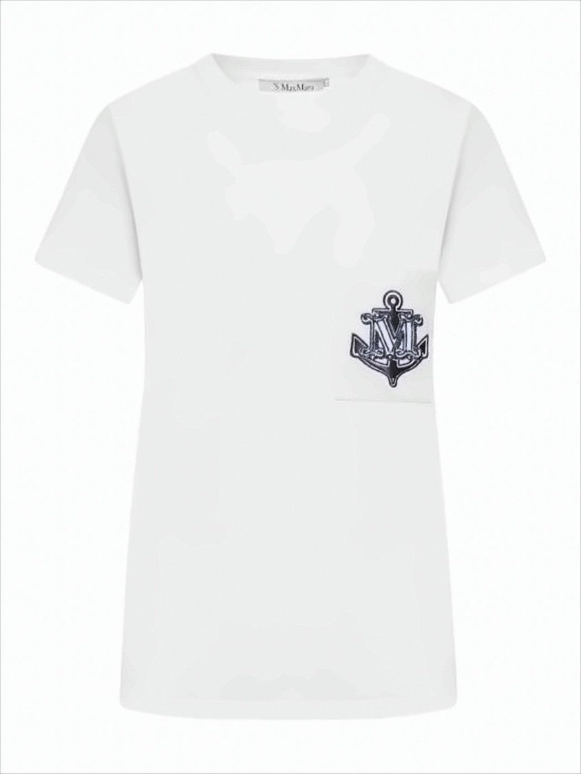 Max Mara Relaxed Short-Sleeved Tee With Anchor Emblem