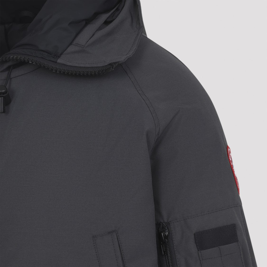 Canada Goose Granite Grey Chilliwack Bomber Jacket With Attached Hood