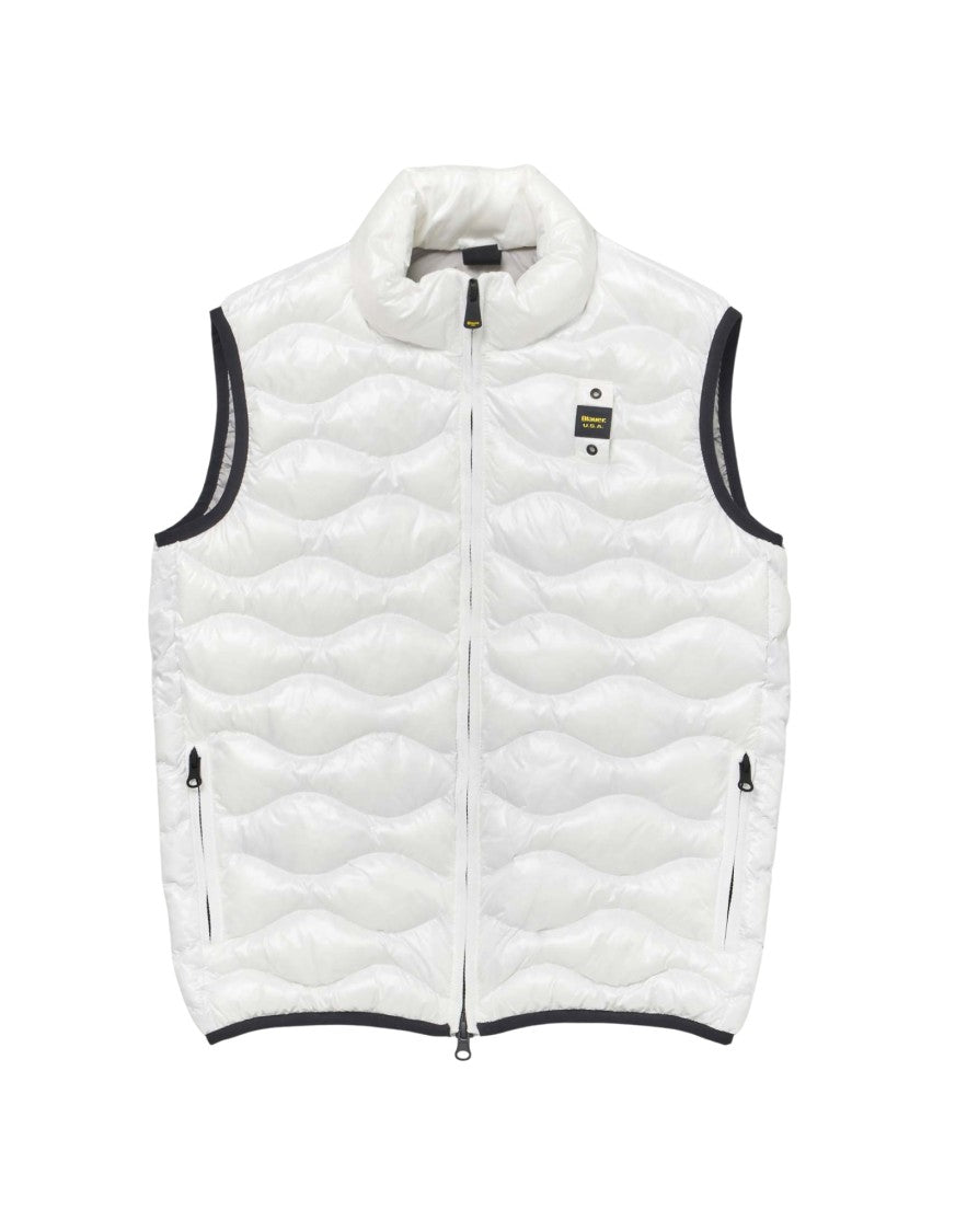 Blauer White Danny Lightweight Padded Nylon Vest