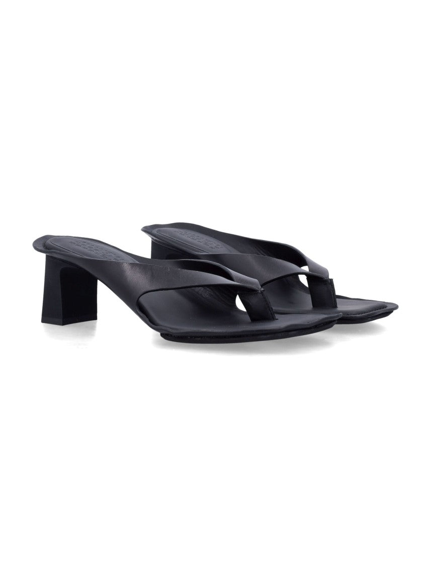 Mm6 By Maison Margiela Tong Heel Cutout Thong Sandals