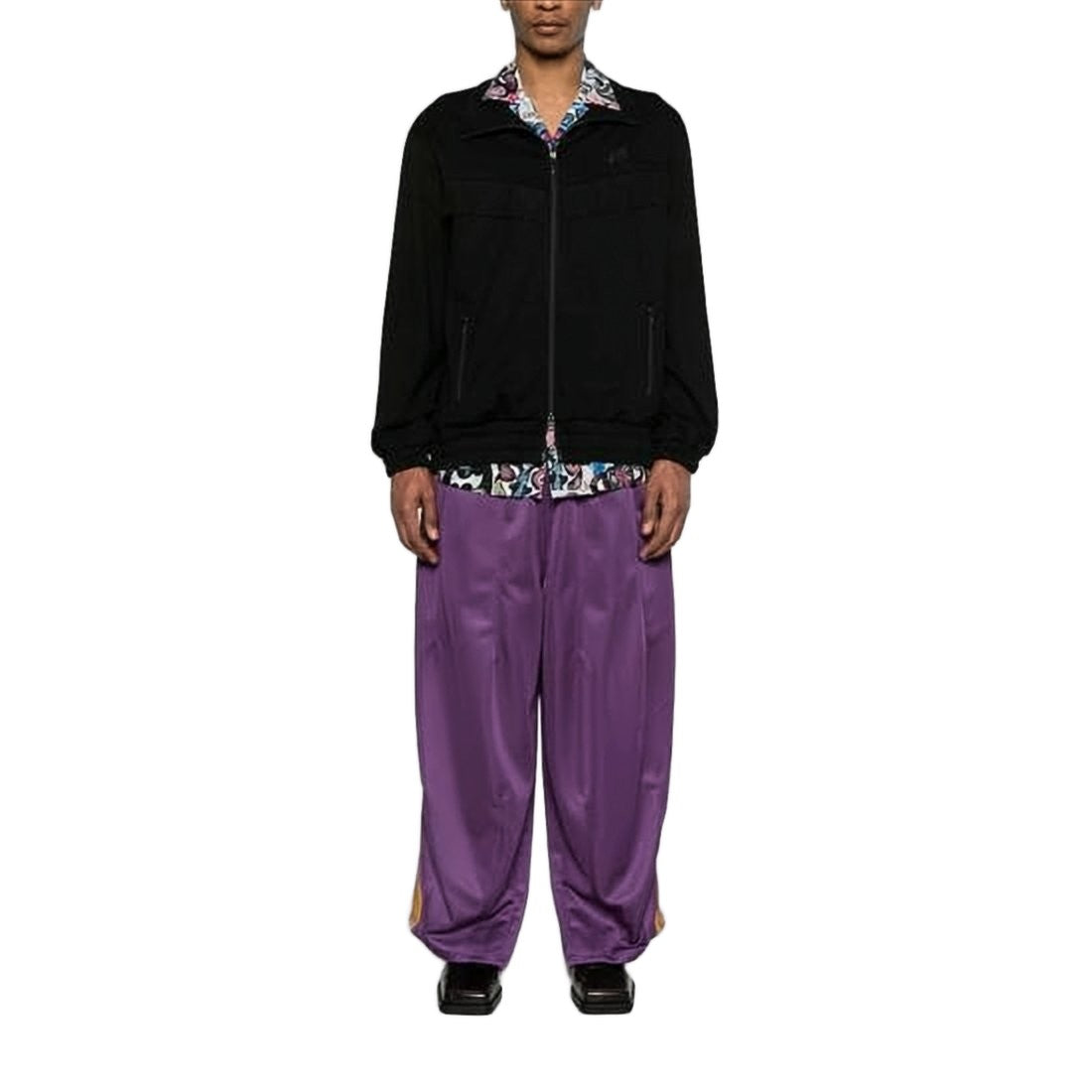 Needles Black Casual Jacket With Fringe Detail