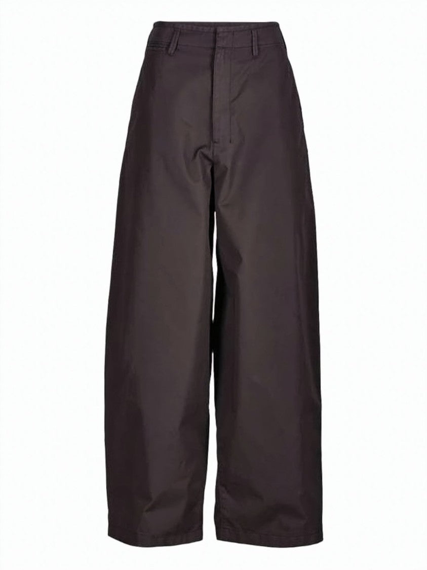 Lemaire High-Waisted Wide-Leg Pants With Concealed Fastening