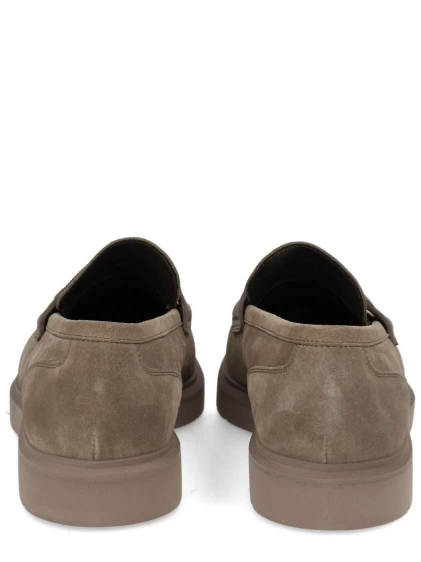 Brunello Cucinelli Sleek Rounded-Toe Leather Loafers