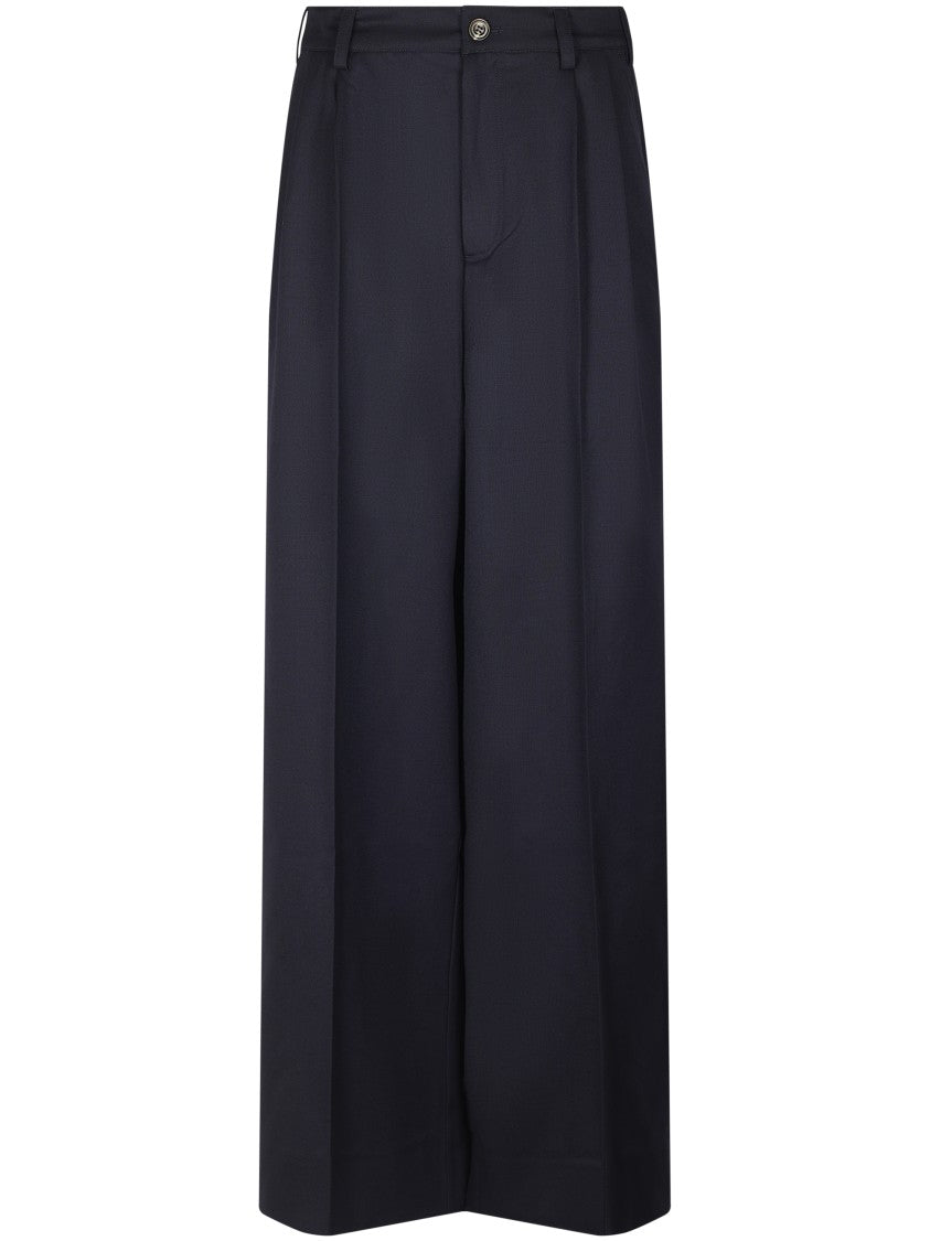 Soeur Wide-Leg Trousers With Pleated Front