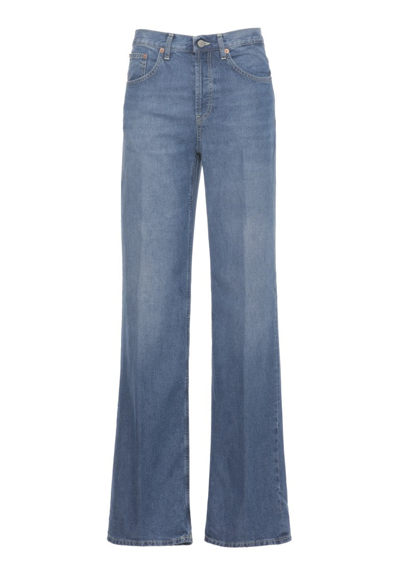 Dondup Blue Jacklyn Button Denim Jeans
