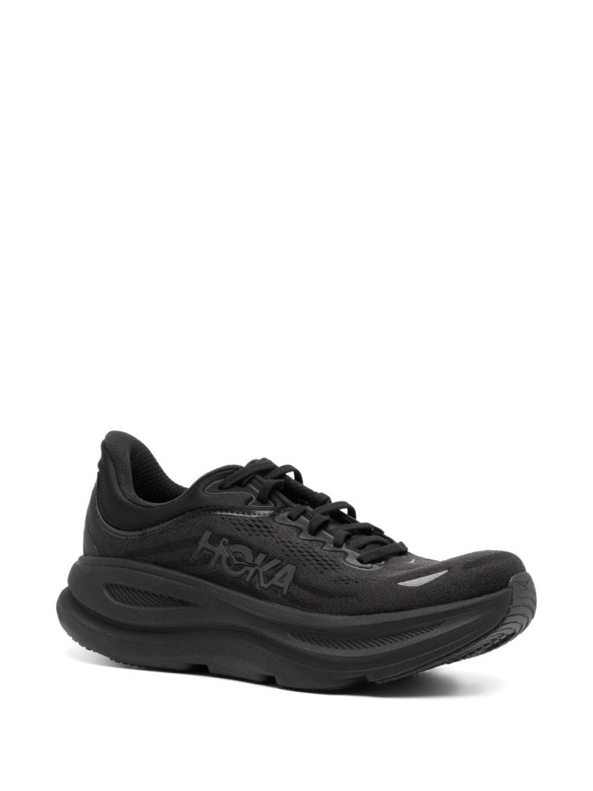 Hoka Black Reflective Cushioned Sneakers