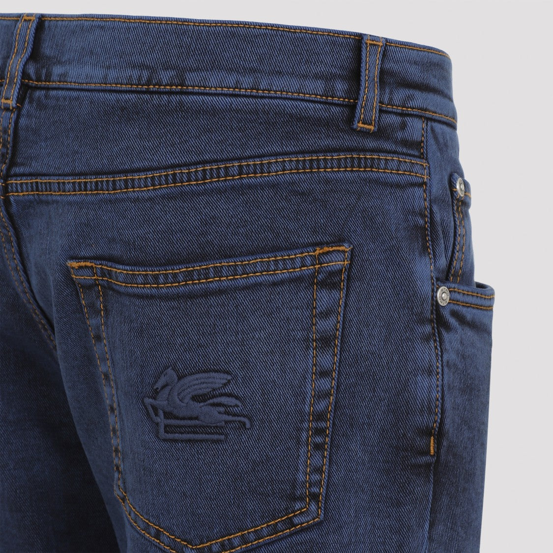 Etro Blue Cotton Jeans