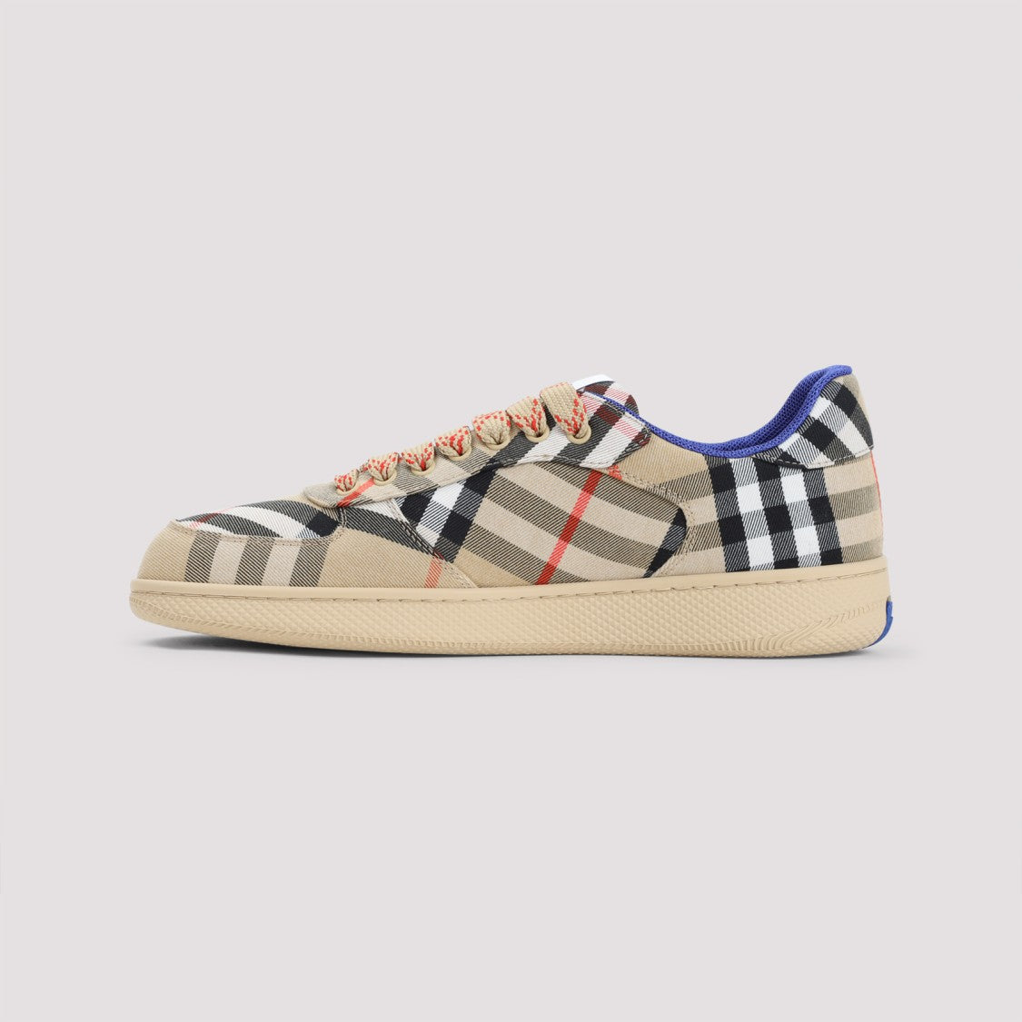 Burberry Plaid Pattern Sneakers