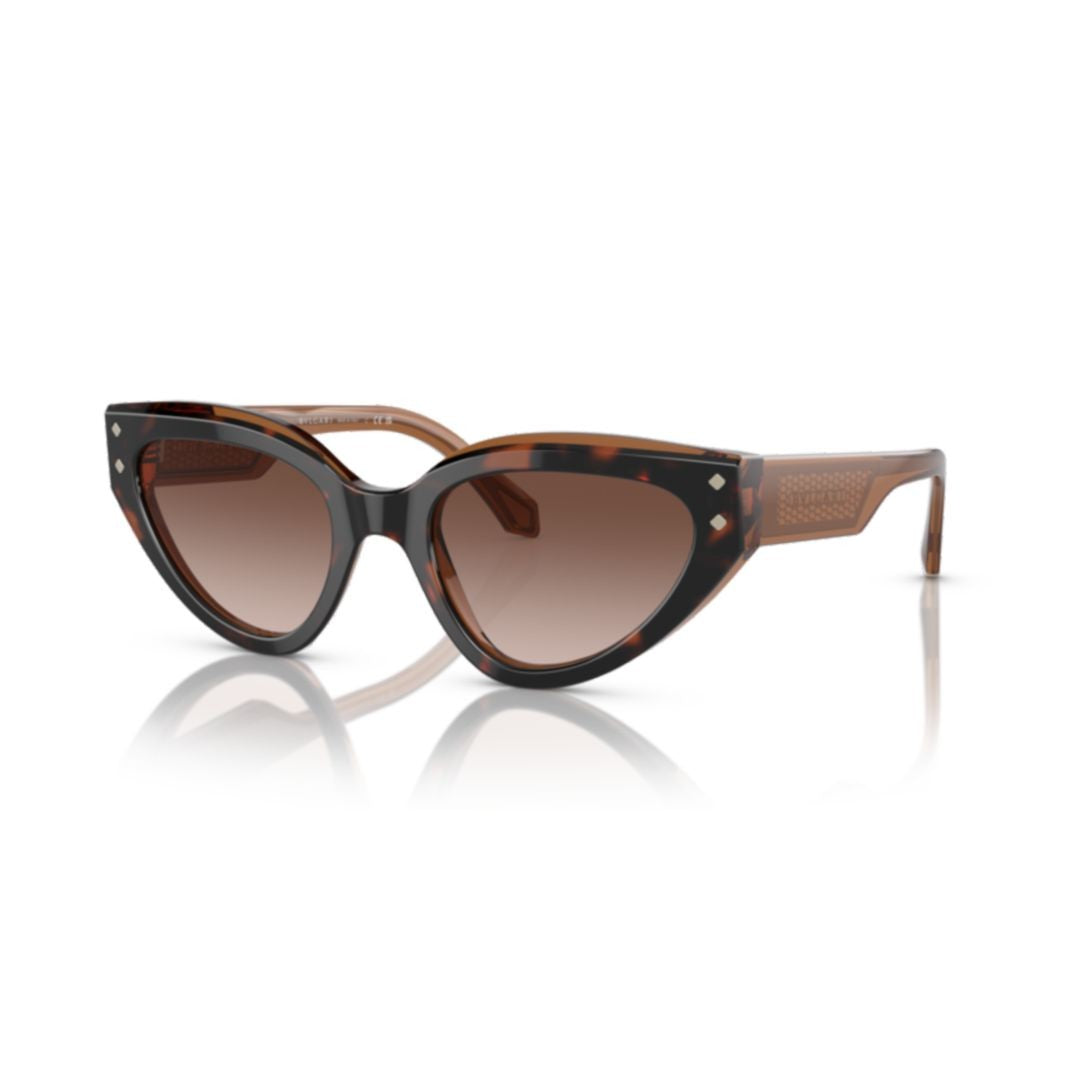Bulgari 8256 Sole Cat-Eye Tortoiseshell Sunglasses
