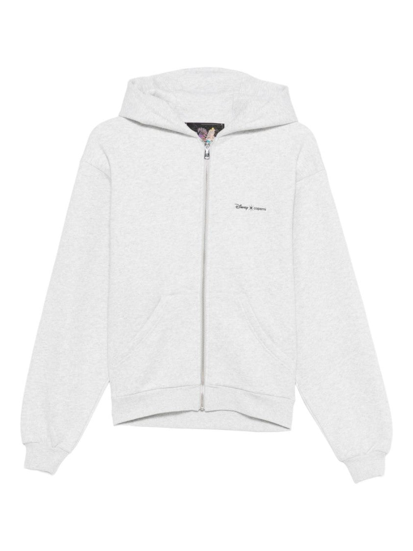 Coperni Zip-Up Hoodie With Crown Detail Crafted