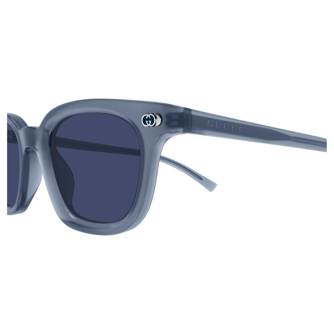 Gucci Gg1946s Translucent Blue Acetate Square Sunglasses