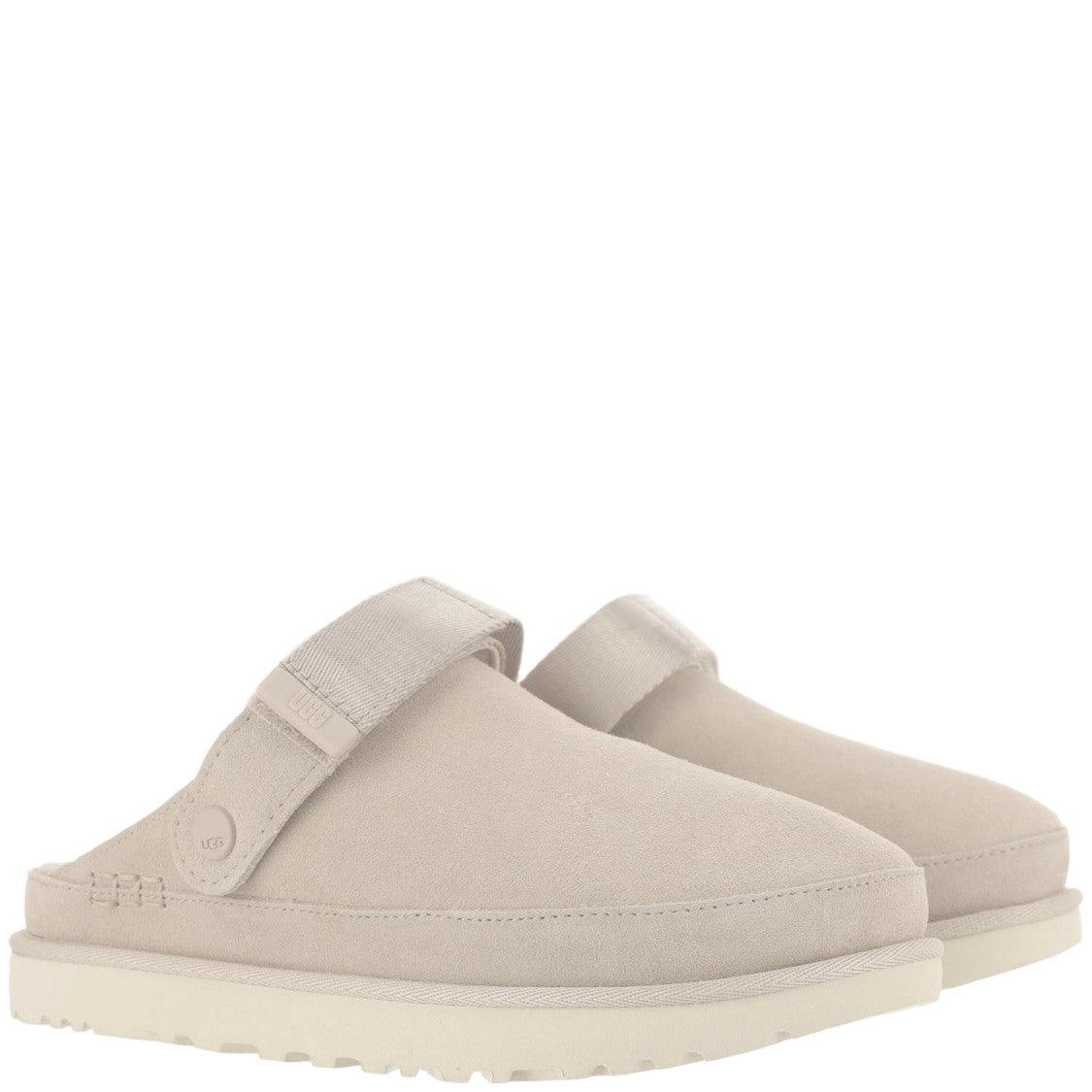 Ugg Beige Suede Clogs