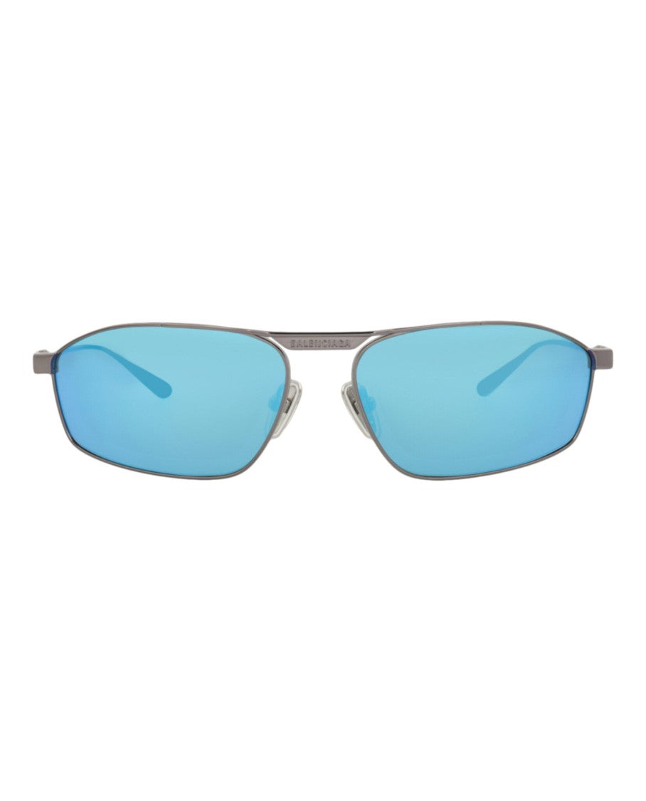 Balenciaga Aviator-Frame Metal Sunglasses