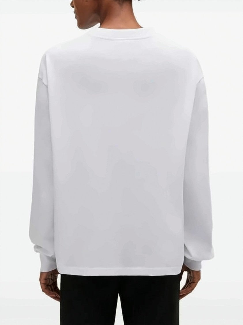 Ganni Long-Sleeve Top With Subtle Logo Design