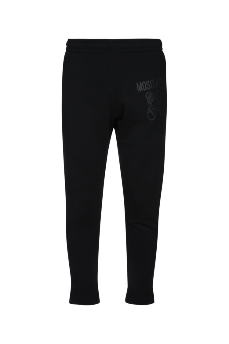 Moschino Tapered Black Trousers With Elastic Waistband