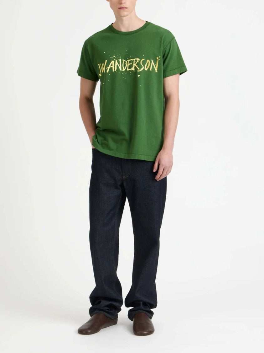 J. W. Anderson Graphic Logo Paint Splatter T-Shirt