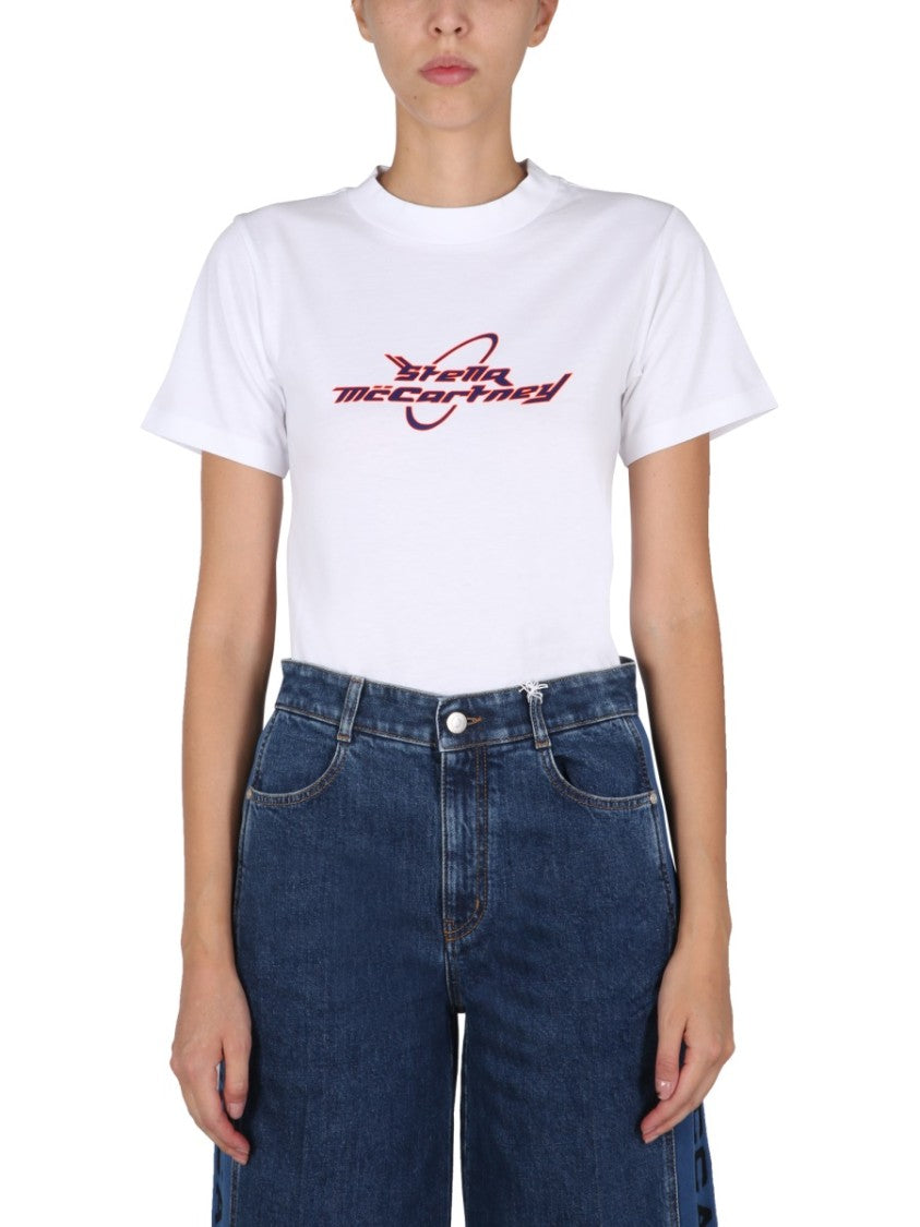 Stella Mccartney Logo Print Crew Neck T-Shirt