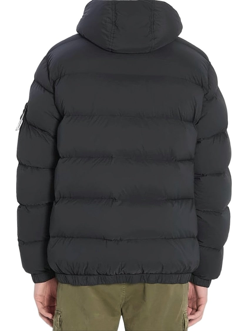 Stone Island Quilted Down Jacket With Hood