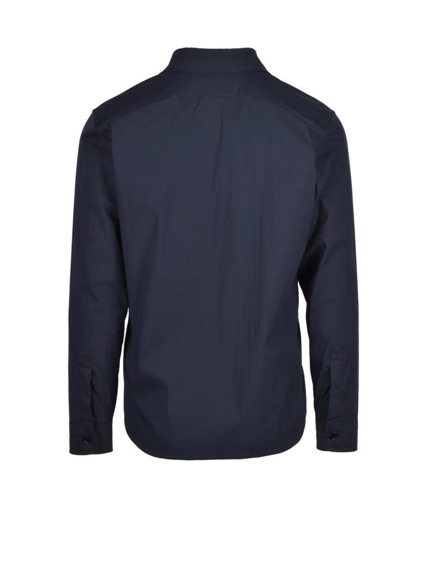 Aspesi Colors Minimalist Button-Up Stretch Cotton Shirt
