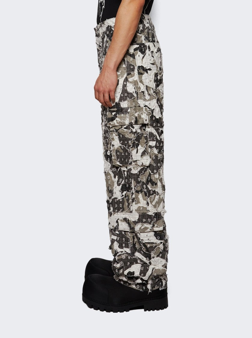 Who Decides War Micro Distressed Cargo Pant Vintage Grey