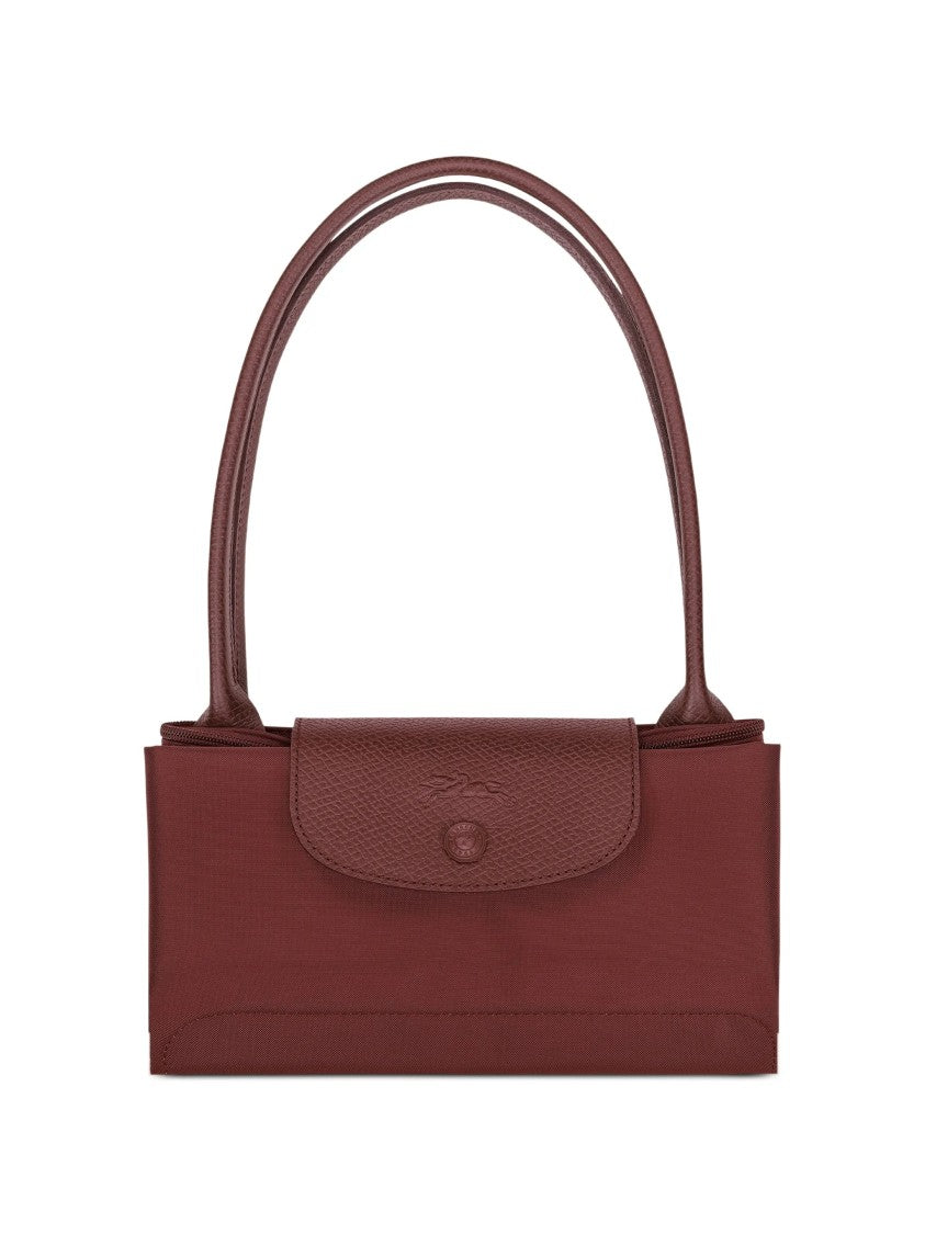 Longchamp Medium Trapezoidal Tote Bag With Smooth Fabric