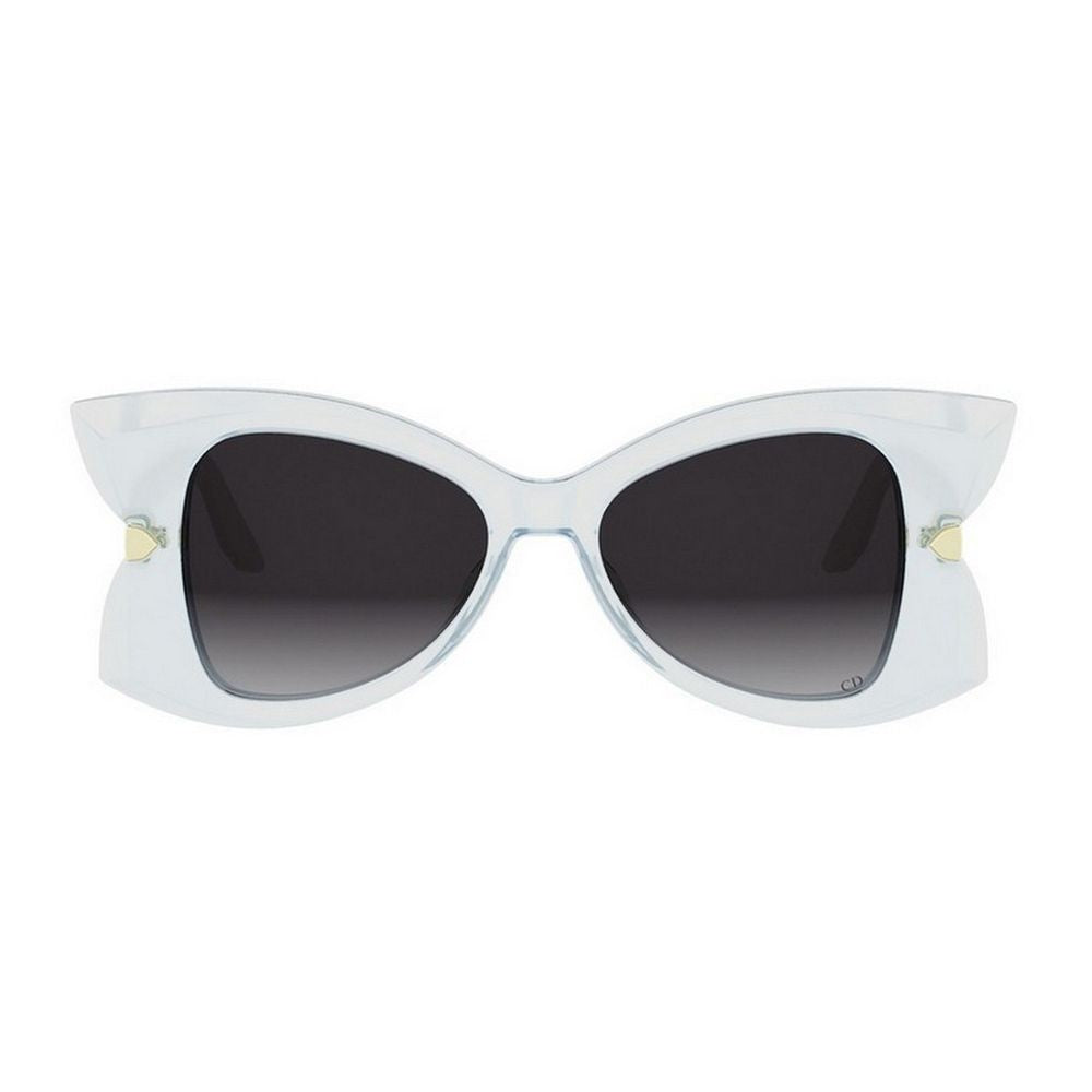 Dior Butterfly S1i Translucent Light Blue Acetate Butterfly Sunglasses