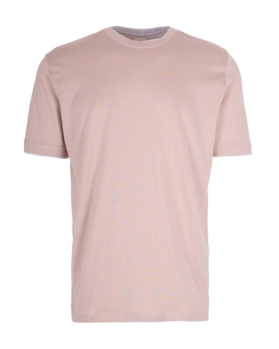 Eleventy Contrast Trim Crewneck T-Shirt