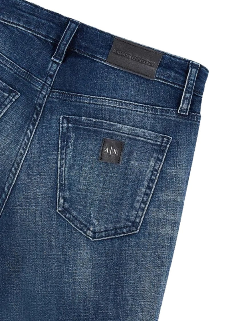 Armani Exchange Super Skinny Blue Jeans