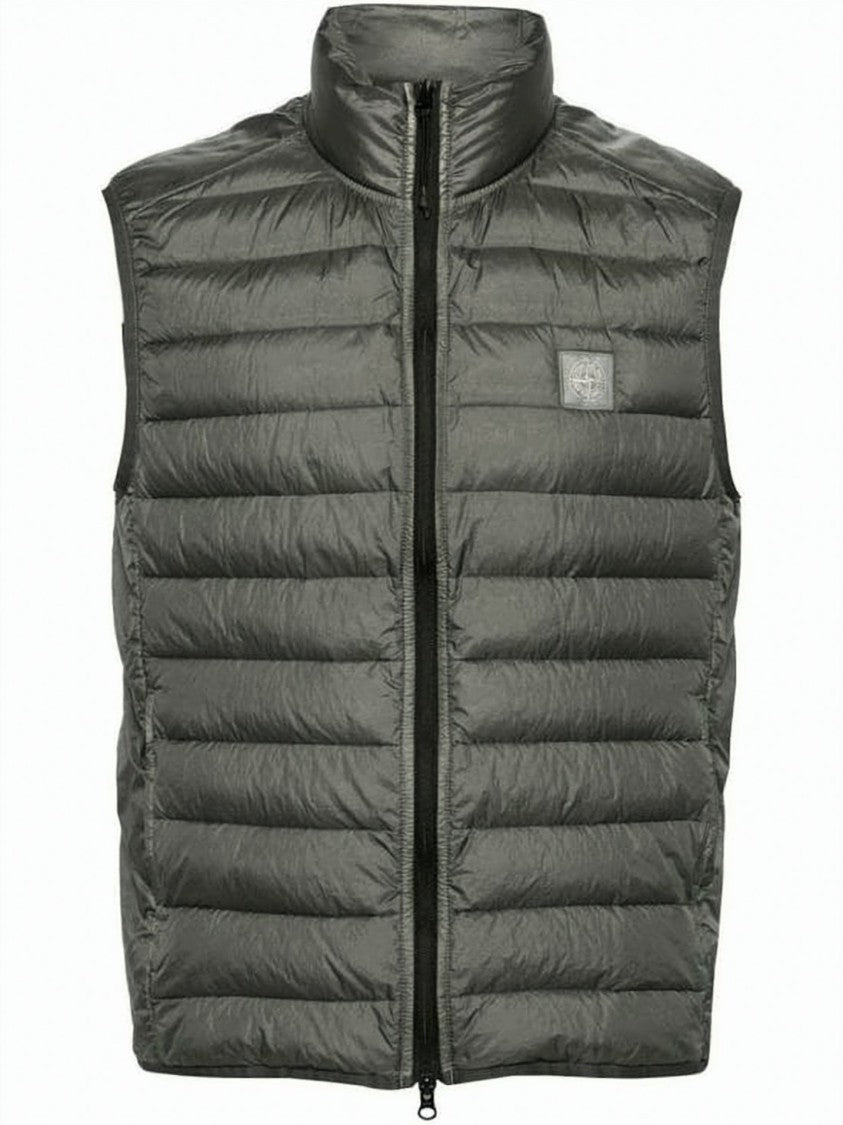 Stone Island High-Collared Quilted Padded Vest