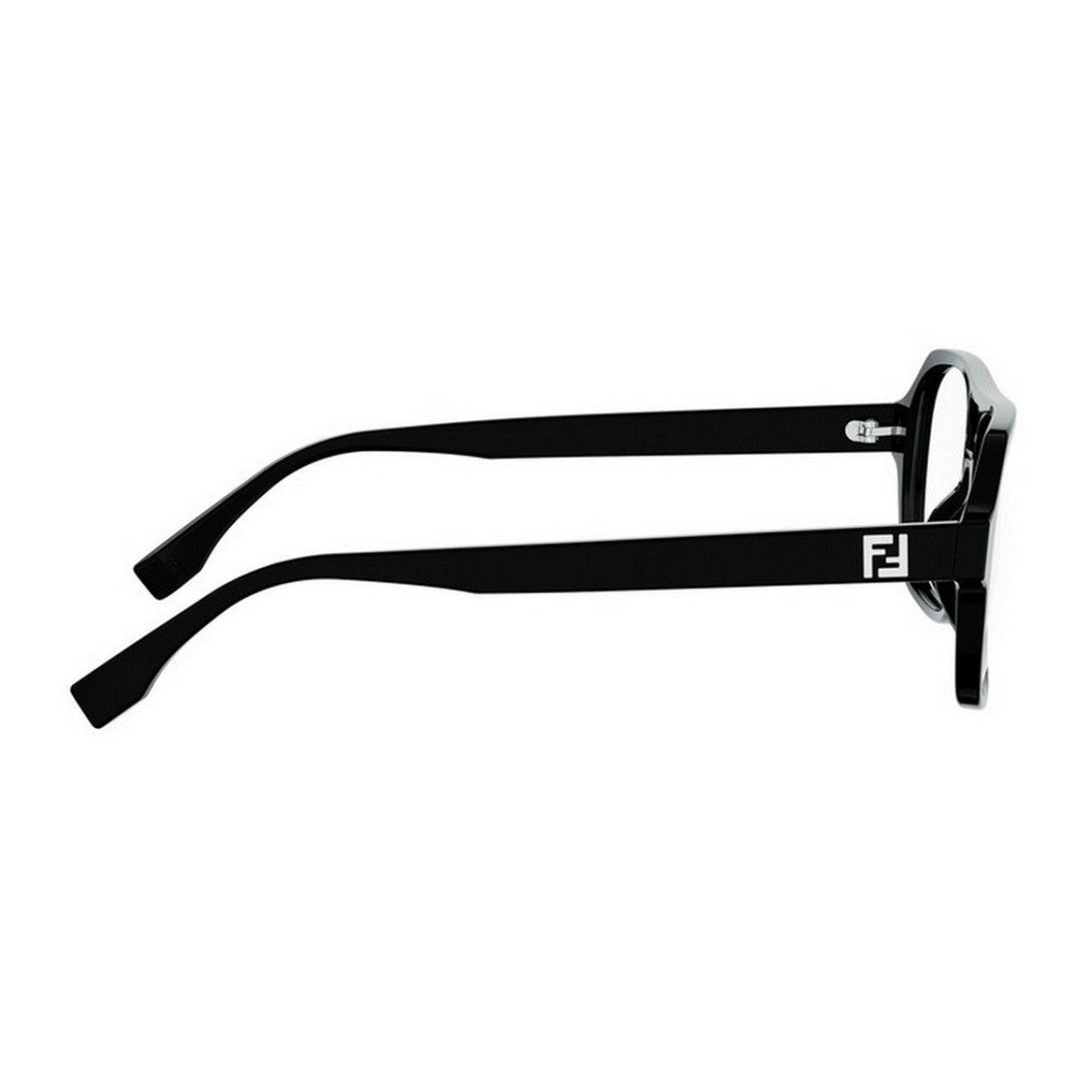 Fendi Black Ff Squared Acetate Aviator Sunglasses